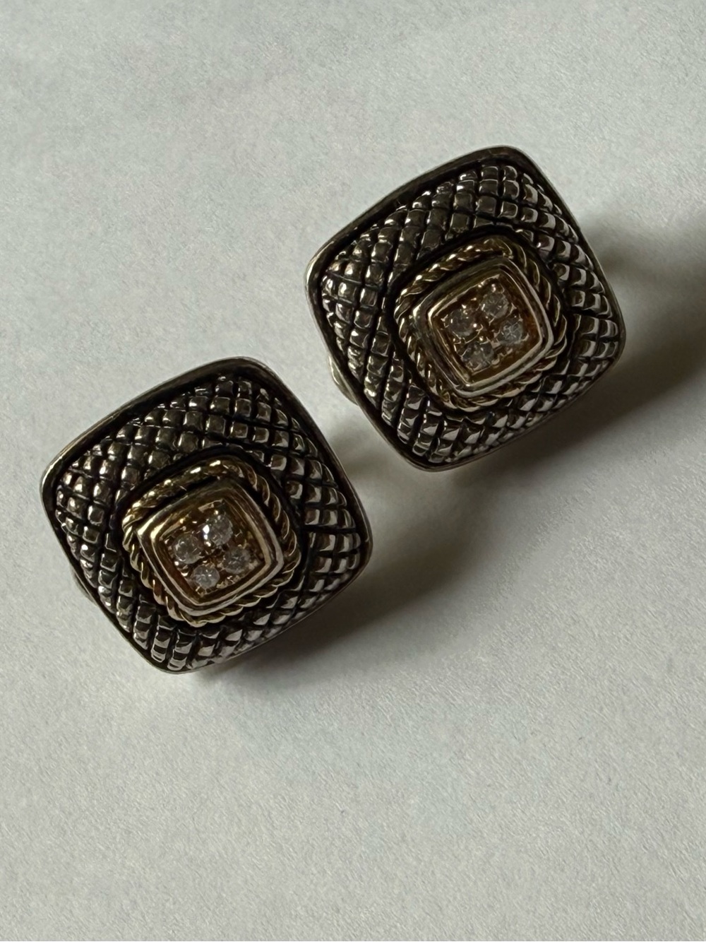 Andrea Candela silver & 18k gold earrings